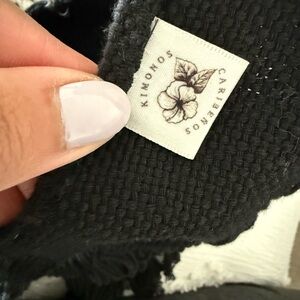 Caribou Kimonos Black Woven Kimono